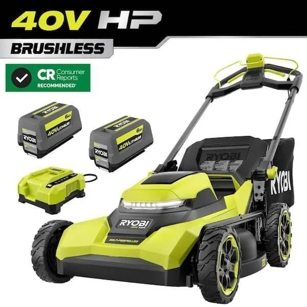 Kit de Cortadora Autopropulsada Sin Escobillas de 21″ y 40 V HP
