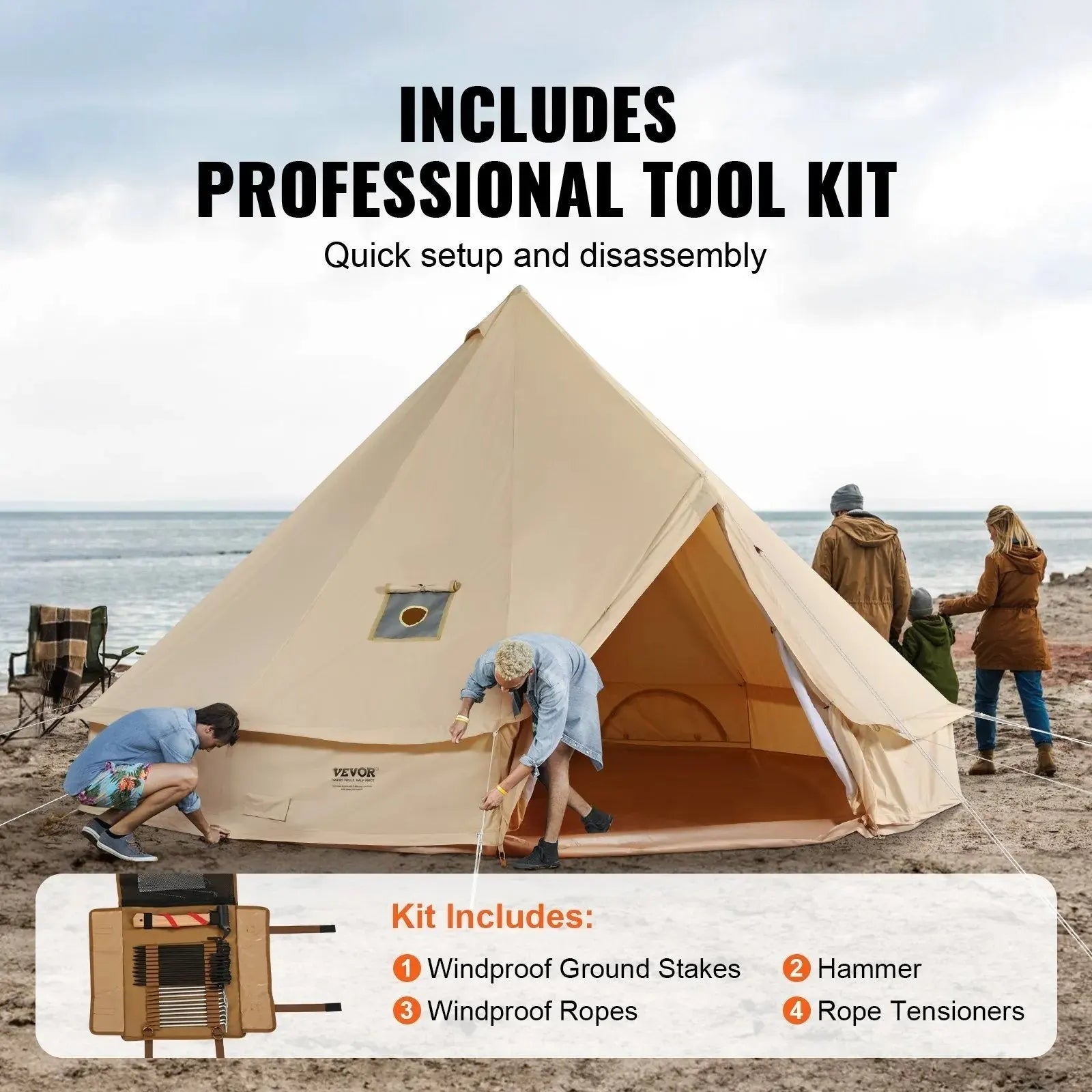 VEVOR Canvas Bell Tent