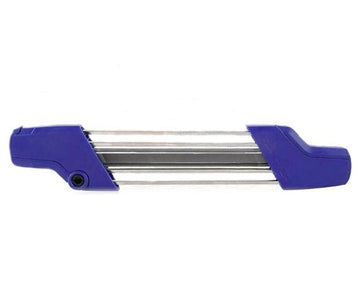 Chainsaw Sharpening File Kit, Metal Chain Sharpener Tool with 13/64″ Round Files and Flat File, Fits 3/8″ &amp; .404″ Chains – Blue