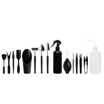 Mini Garden Tools Set for Succulents &amp; Bonsai 16-Piece Kit