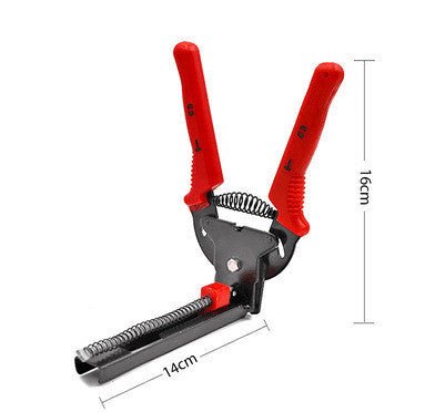 Animals Cage Clamp Installation &amp; 600 M Nails Quality Cage Plier For Chicken Rabbit Mink Fox Bird Dog Cage Accessories kit Tool – Red, B