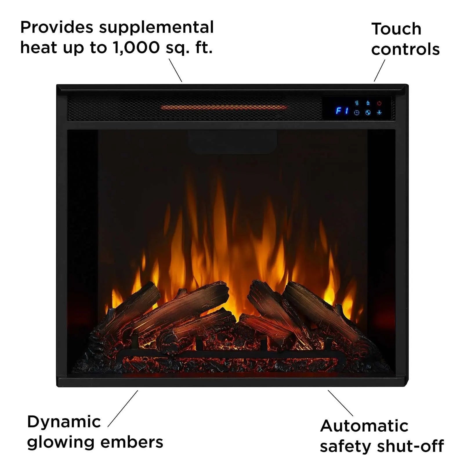 Real Flame Chateau Corner Electric Fireplace