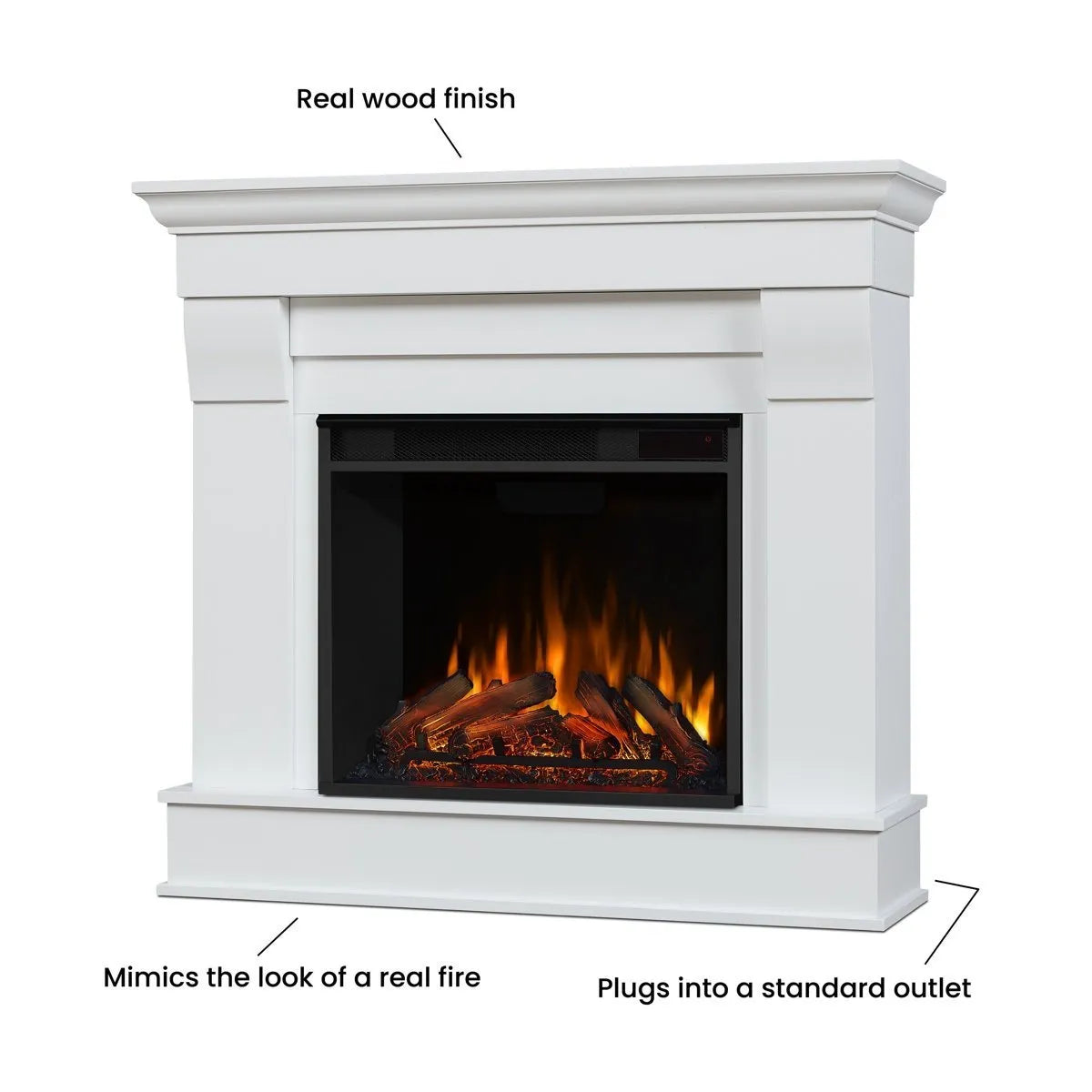 Real Flame Chateau Electric Fireplace