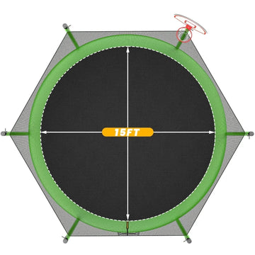 JumpFlex HERO 15ft Trampoline