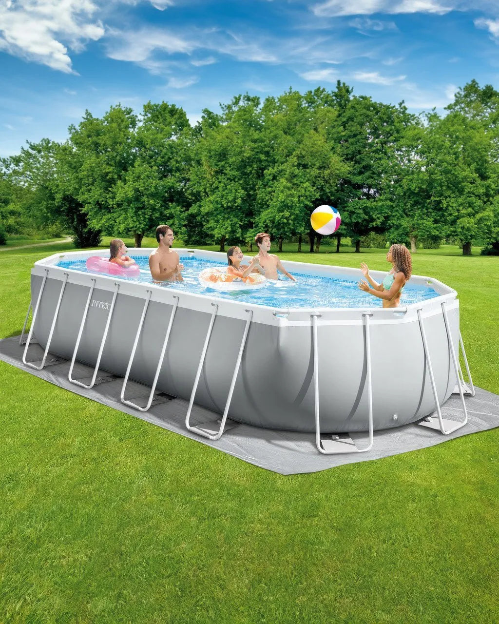 Prism Frame™ 20′ x 10′ x 48″ Oval Above Ground Pool Set