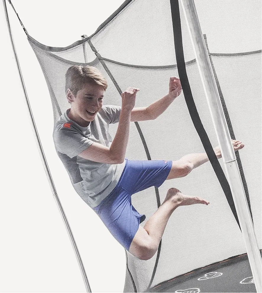 Vuly Safe Outdoor Trampoline Round Springless Trampolines With Safety Enclosure Net