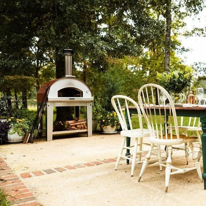 Fontana Forni Mangiafuoco Wood-Fired Pizza Oven – Stainless – FTMF-S