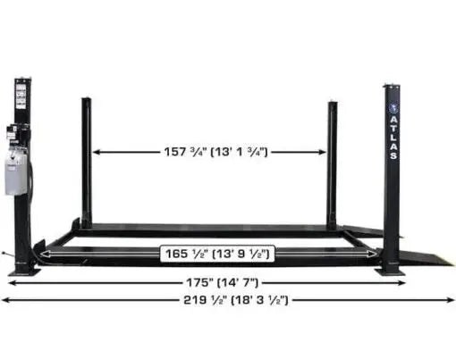 Atlas Apex 8 8,000 lb 4-Post Lift Car