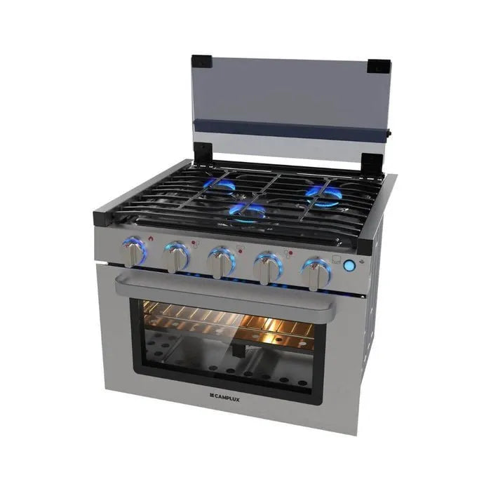 Camplux 17″ RV Oven with 3 Burners Cooktop
