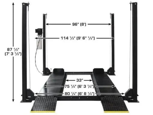 Atlas Apex 8 8,000 lb 4-Post Lift Car