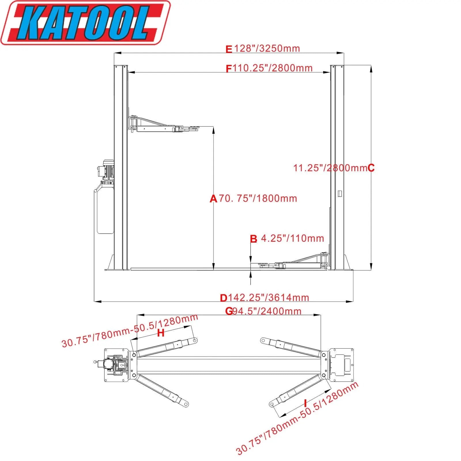 KT-X95 Full Rise Scissor Lift