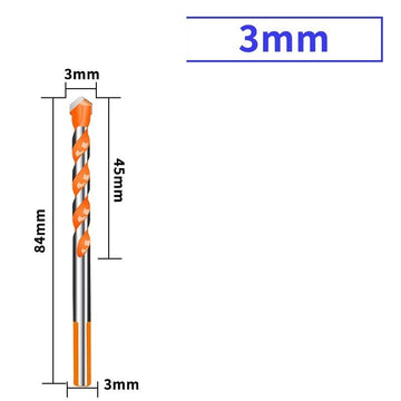 6mm-12mm Electric Tools Diamond Drill Bit Hammer Concrete Ceramic Tile Metal Drill Bits Round Shank DIY Wall Hole Saw Drilling – 3MM
