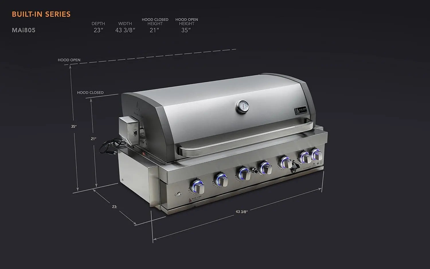 Mont Alpi 805 Built-In Gas Grill