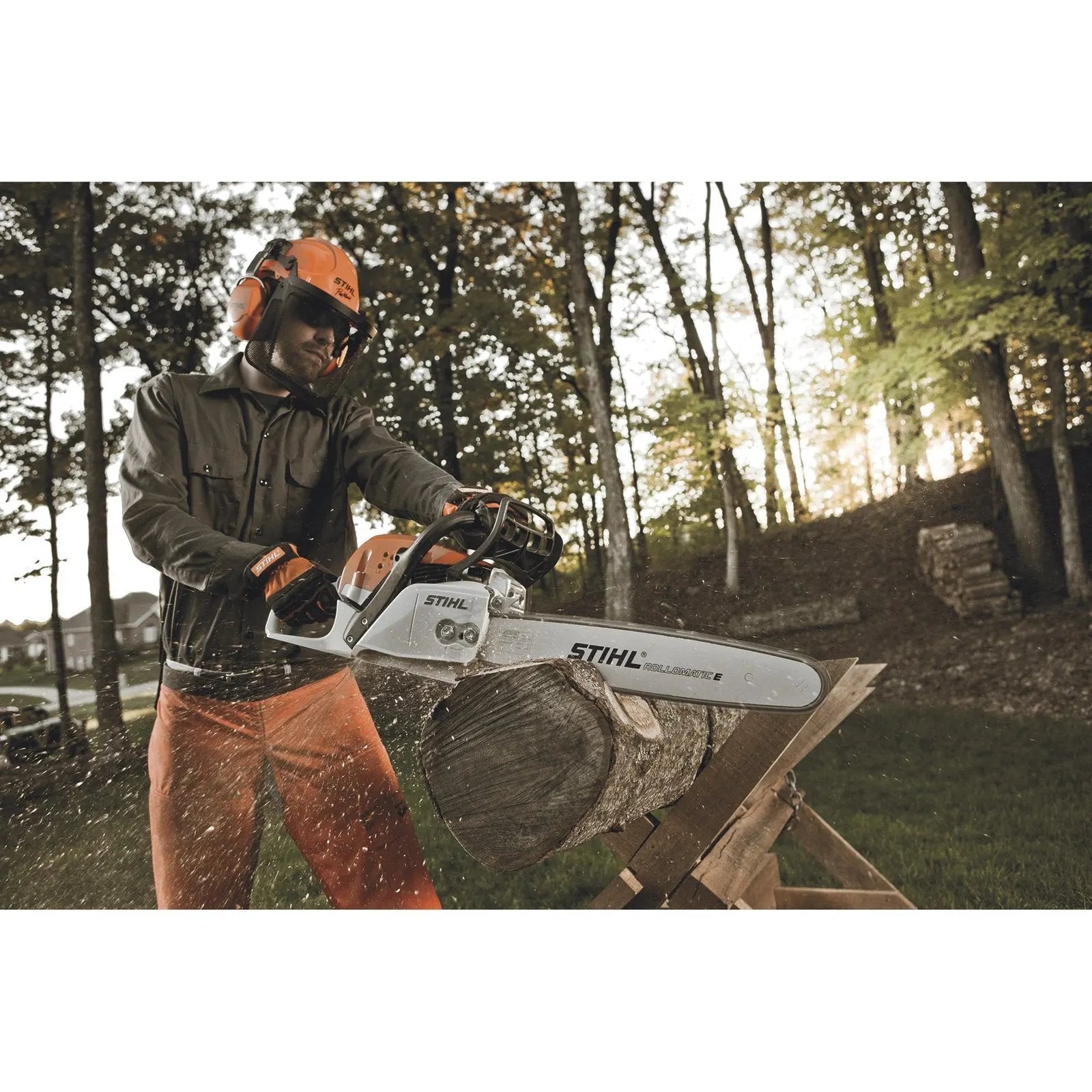 Stihl Gas-Powered Chainsaw, 20in. Bar, 55.5cc, 0.325in. Chain Pitch, Model# MS 291 20