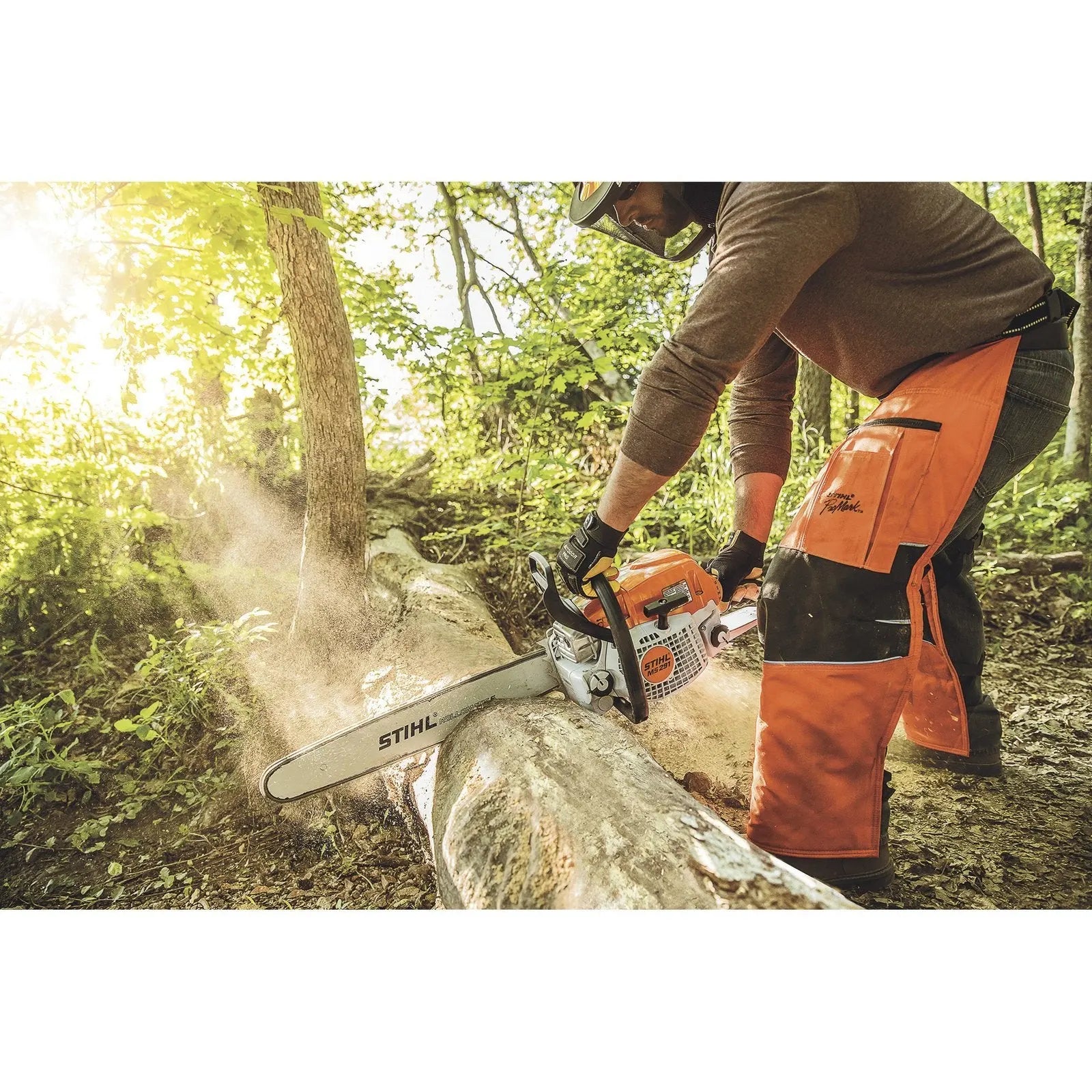 Stihl Gas-Powered Chainsaw, 20in. Bar, 55.5cc, 0.325in. Chain Pitch, Model# MS 291 20