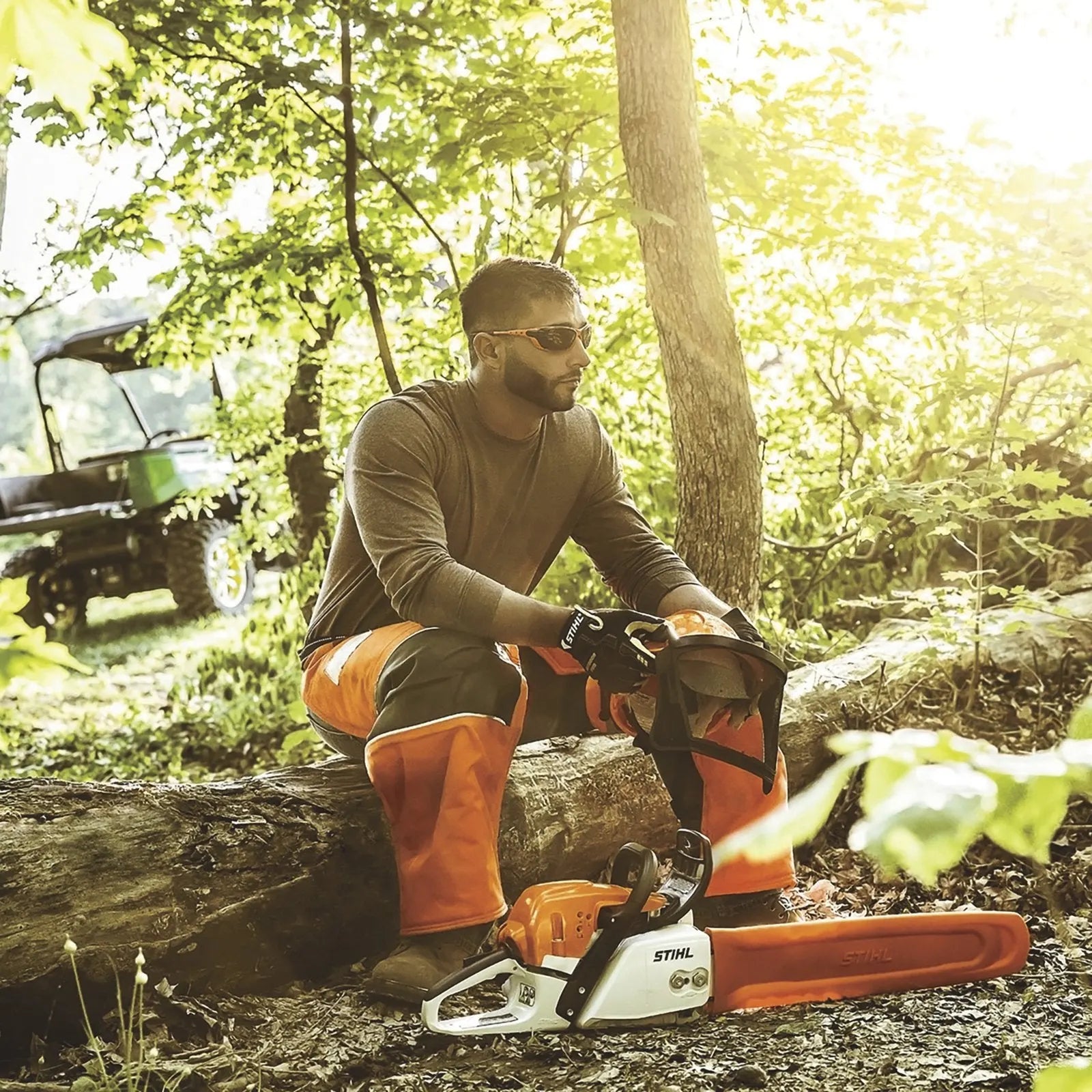 Stihl Gas-Powered Chainsaw, 20in. Bar, 55.5cc, 0.325in. Chain Pitch, Model# MS 291 20