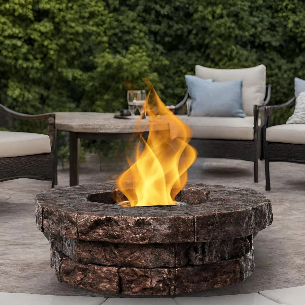 Red Barrel Studio Kimily Propane Outdoor Fire Pit