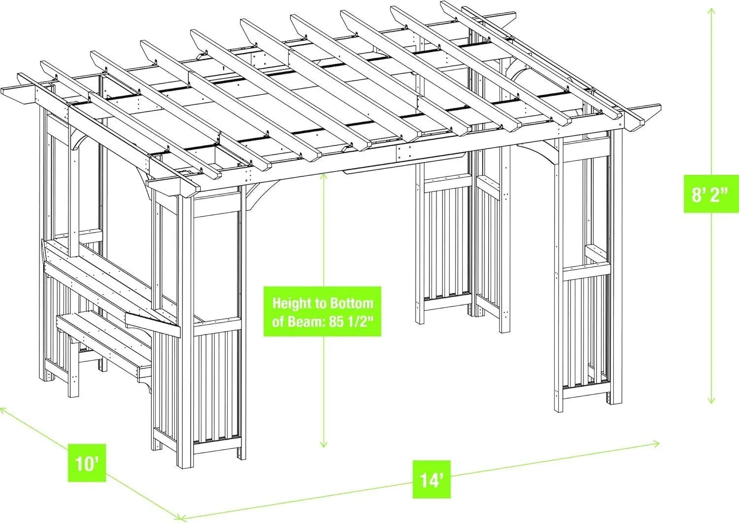 Yardistry Madison Pergola YM11783