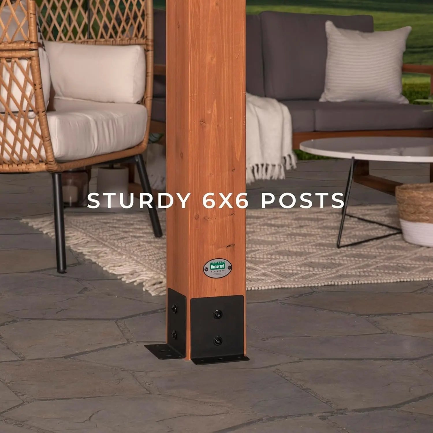 Backyard Discovery Beaumont Freestanding Pergola 2101579COM
