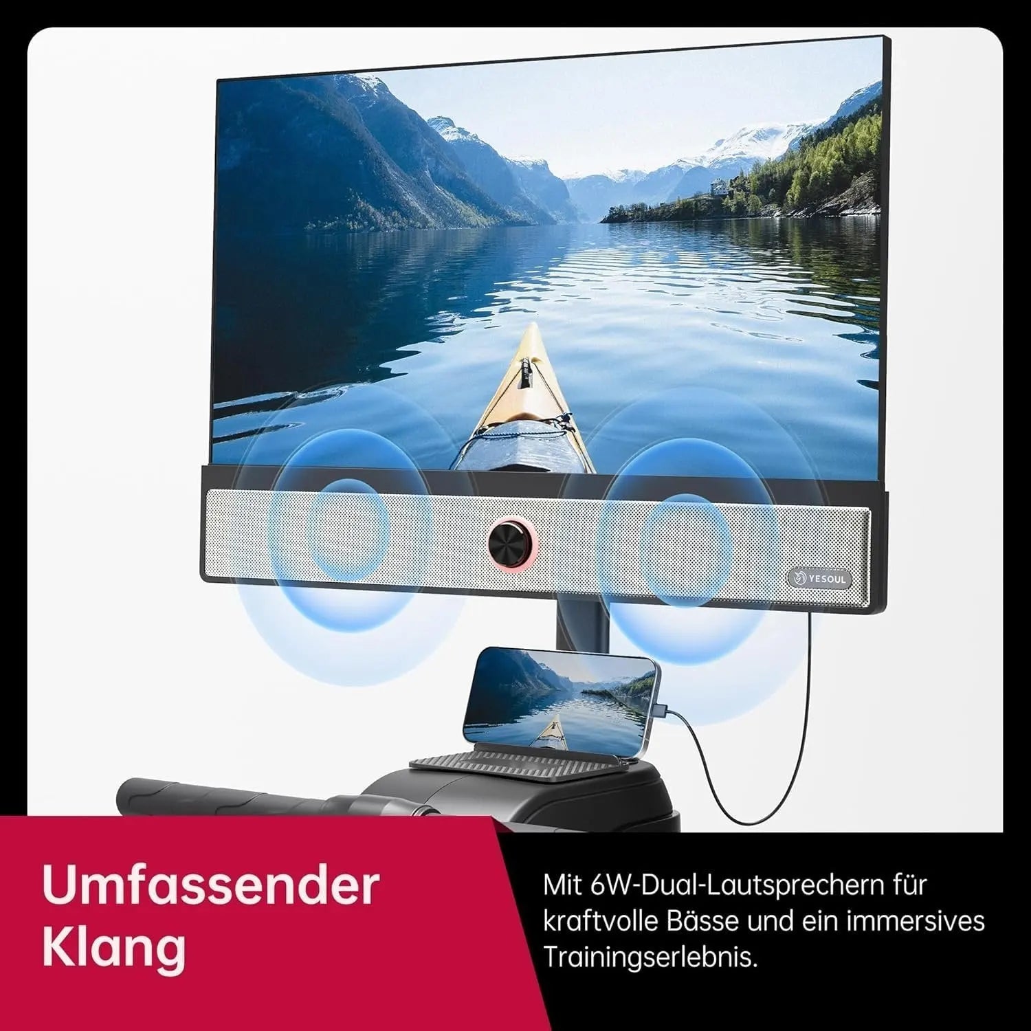 Yesoul Rower R1 Plus 21.5″ HD Screen