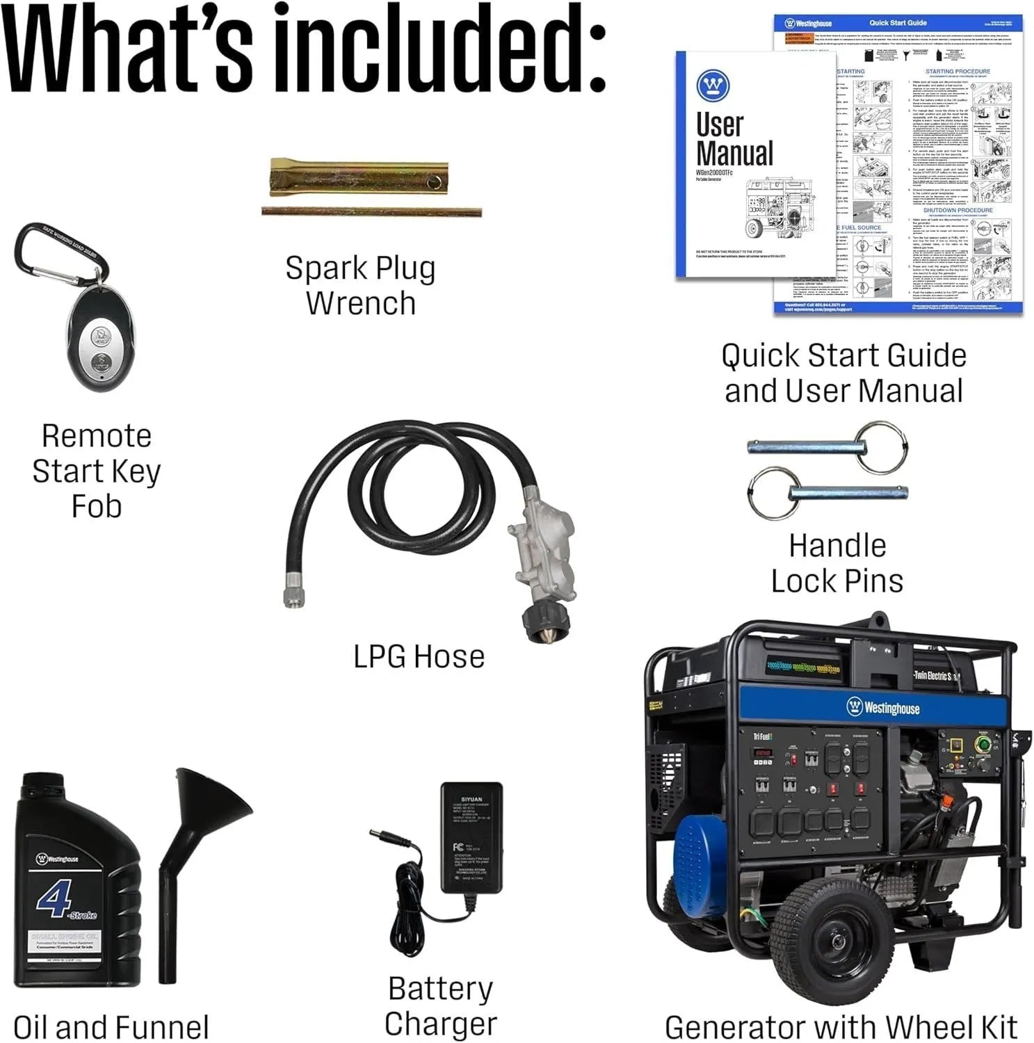 Westinghouse 28,000/20.000-Watt Tri-Fuel Portable Generator