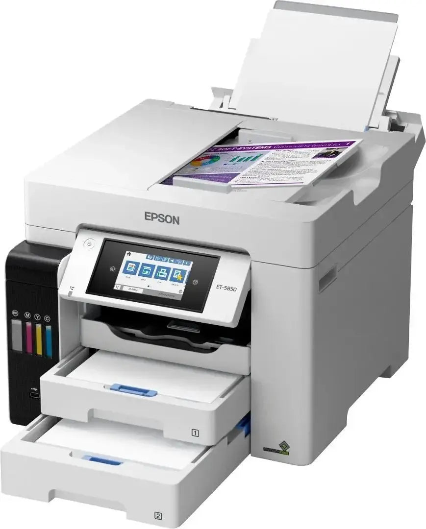 Epson EcoTank Pro ET-5850 Wireless Color All-in-One Supertank Printer C11CJ29201