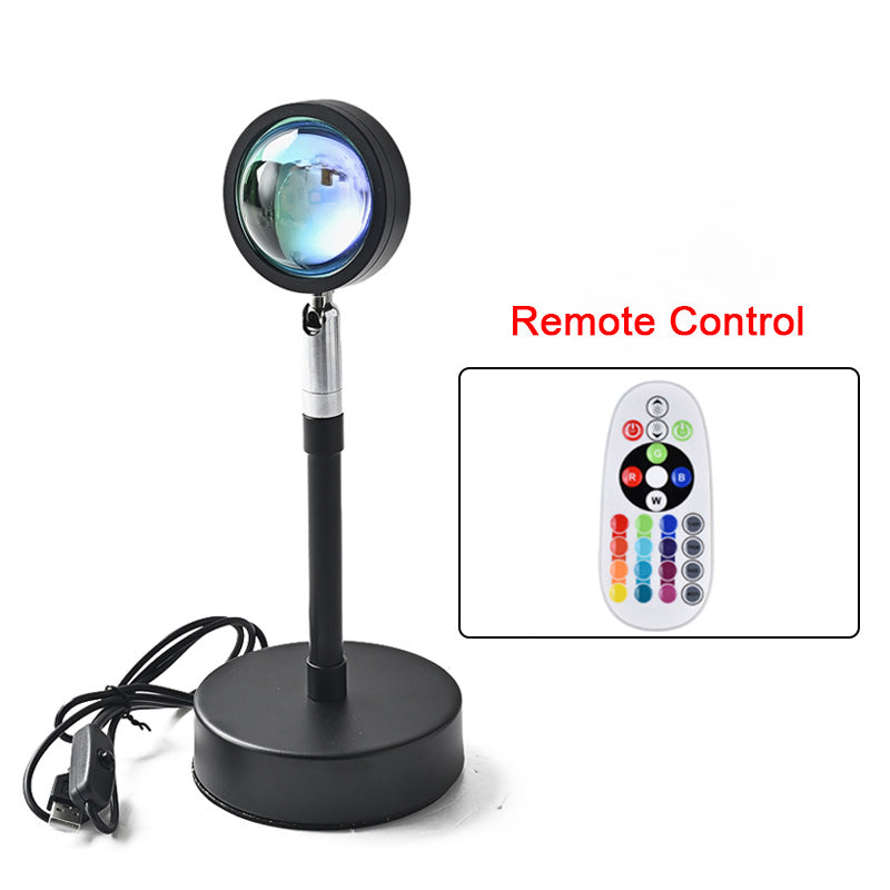 APP Sunset Light Sunset Light Net Red Projection Fill Light Remote Control RGB Sunset Light Live Floor Lamp Dawn Atmosphere Light