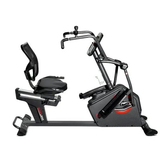 Sunny Health &amp; Fitness Smart Recumbent Cross Trainer Elliptical Exercise Bike