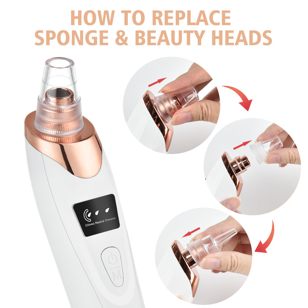 Blackhead Suction Instrument Electric Vacuum Blackhead Acne Remover Facial Beauty Acne Pore Cleaner