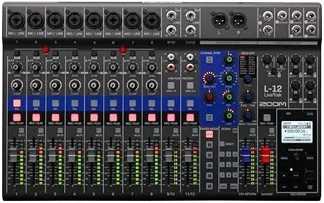 Zoom L-12 -Channel Mixer – Powered
