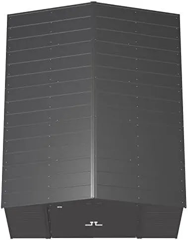 Arrow Select 10′ x 12′ Outdoor Lockable Steel Storage Shed Building, Charcoal