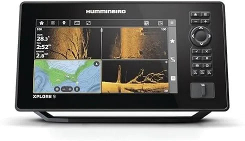 Humminbird XPLORE 9 GPS Fish Finder with Transducer, MEGA Side Imaging+ &amp; HD Touchscreen Display