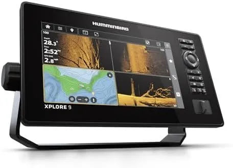 Humminbird XPLORE 9 GPS Fish Finder with Transducer, MEGA Side Imaging+ &amp; HD Touchscreen Display