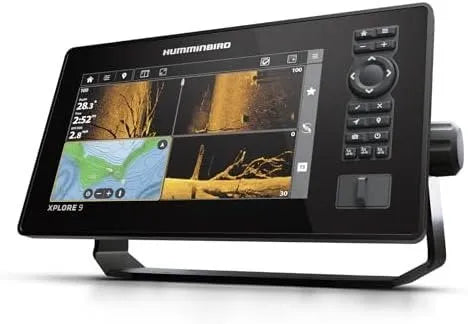 Humminbird XPLORE 9 GPS Fish Finder with Transducer, MEGA Side Imaging+ &amp; HD Touchscreen Display