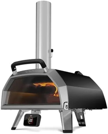 Ooni Karu 2 Pro Multi-Fuel Pizza Oven – Wood and Gas Outdoor Pizza Oven with Pizza Stone &amp; Integrated Thermometer, Pizza Oven Outdoor, Dual Fuel 16 Inch Pizza Maker, Outdoor Cooking Grill