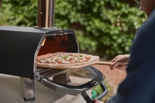 Ooni Karu 2 Pro Multi-Fuel Pizza Oven – Wood and Gas Outdoor Pizza Oven with Pizza Stone &amp; Integrated Thermometer, Pizza Oven Outdoor, Dual Fuel 16 Inch Pizza Maker, Outdoor Cooking Grill