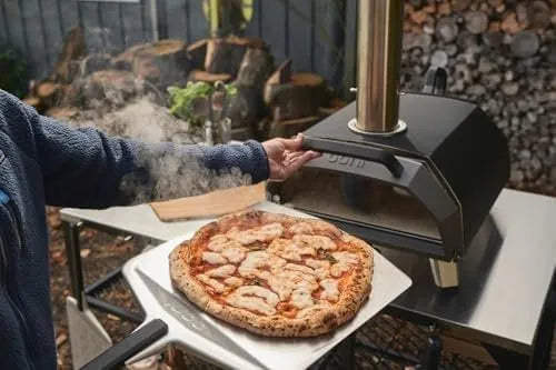 Ooni Karu 2 Pro Multi-Fuel Pizza Oven – Wood and Gas Outdoor Pizza Oven with Pizza Stone &amp; Integrated Thermometer, Pizza Oven Outdoor, Dual Fuel 16 Inch Pizza Maker, Outdoor Cooking Grill