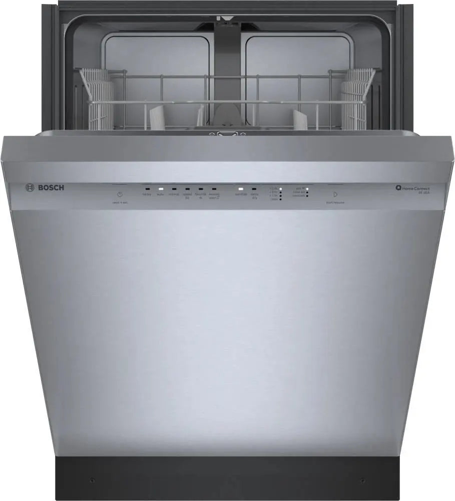 Bosch SHE41CM5N 300 Series 24″ Dishwasher 48 db – Recessed Handle, Stainless Steel
