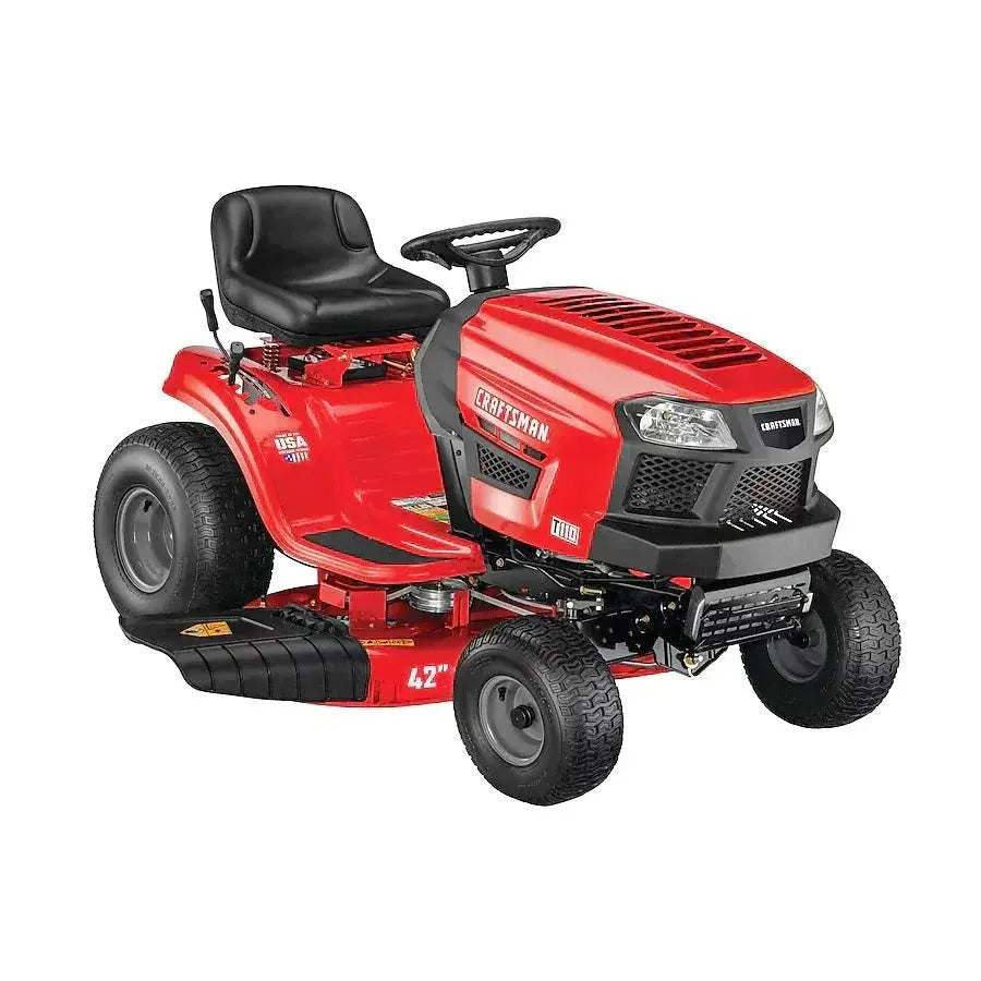 CRAFTSMAN T110 42-Inch 17.5 HP Gas Riding Lawn Mower Briggs &amp; Stratton Engine 7-Speed Manual Transmission