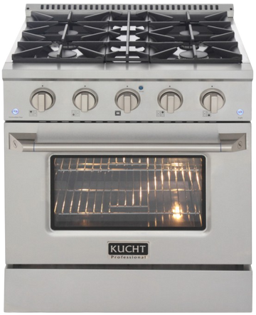 Kucht 30 Gas Range in Titanium