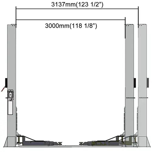 HD TWO POST LIFT | BASE PLATE | 12,000LB | SKU: QL12KB