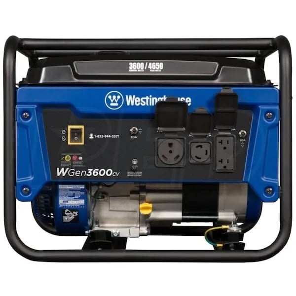 Westinghouse WGen3600cv – 3600 Watt Portable Generator w/ RV Outlet &amp; CO Sensor (49-State)