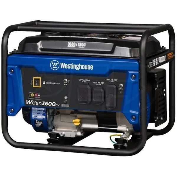 Westinghouse WGen3600cv – 3600 Watt Portable Generator w/ RV Outlet &amp; CO Sensor (49-State)