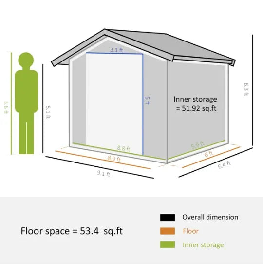 Outdoor Garden Storage Shed Tool House