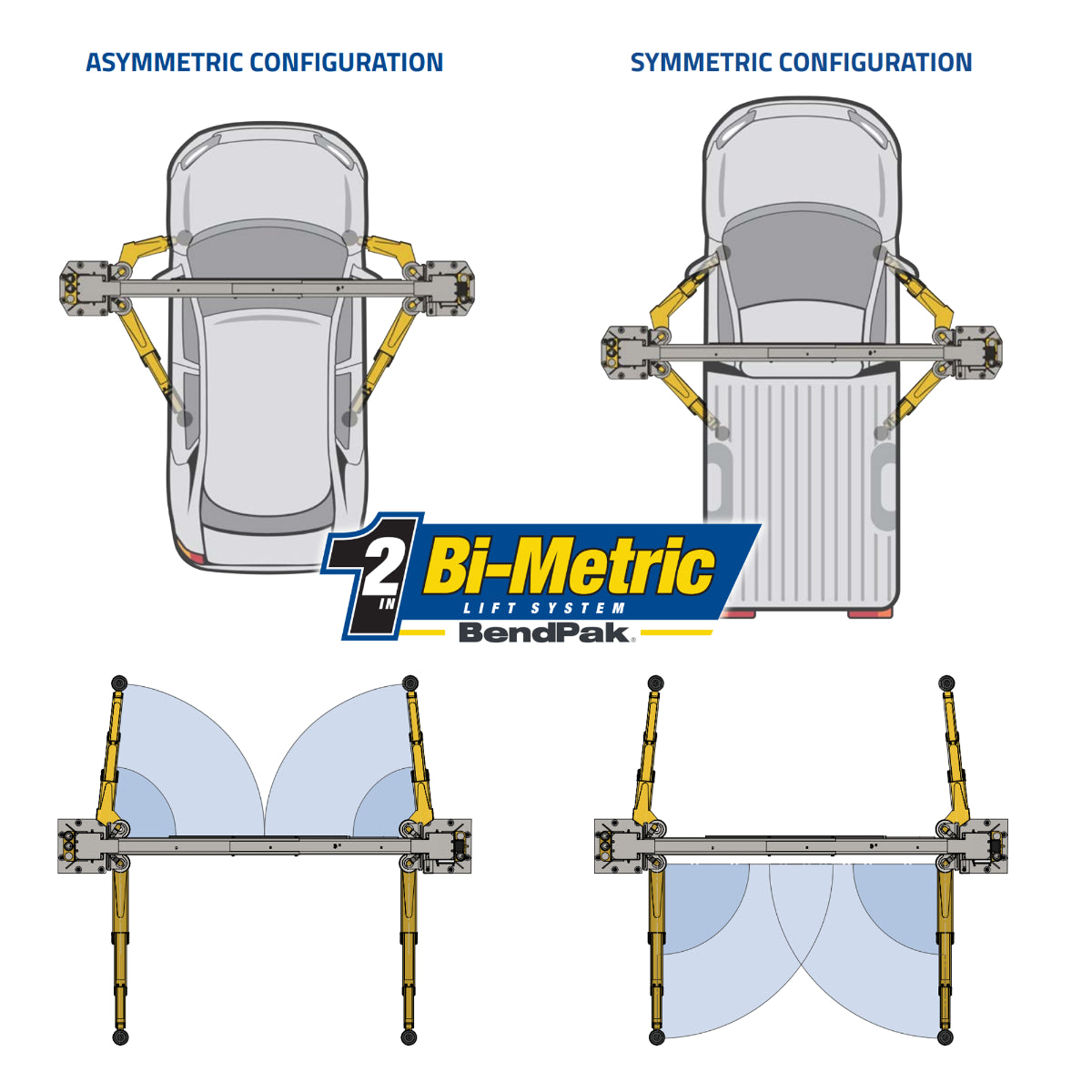 BendPak 10AP-168 Two Post Car Lift – 10,000-Lb Capacity – 168″ Extended Height