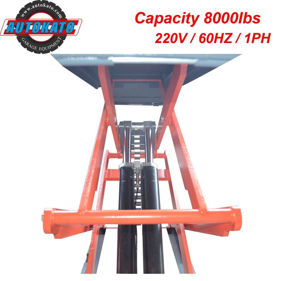 Stratus Commercial Grade On-Ground or In-Ground Mount Low Profile Full Rise Scissor Car Lift
