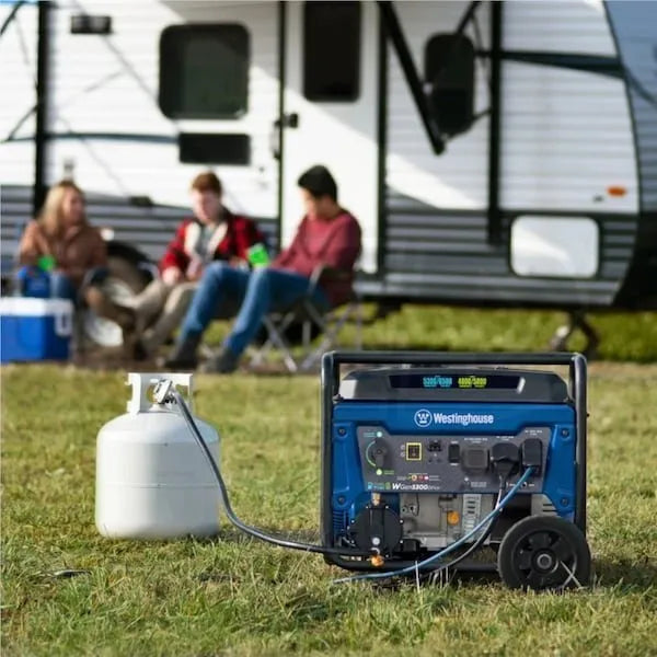 Westinghouse WGen5300DFcv – 5300 Watt Dual-Fuel Portable Generator w/ RV Outlet &amp; CO Sensor (49-State)