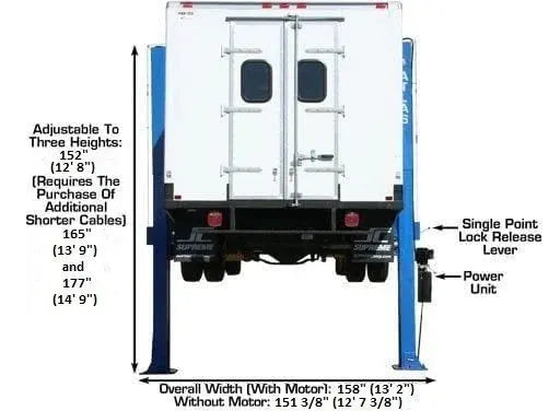 Atlas 15,000 lb Overhead 2-Post Lift