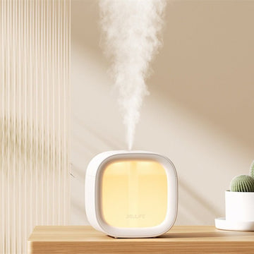 Cube Humidifier for Bedroom | Quiet USB Air Humidifier – Glacier White