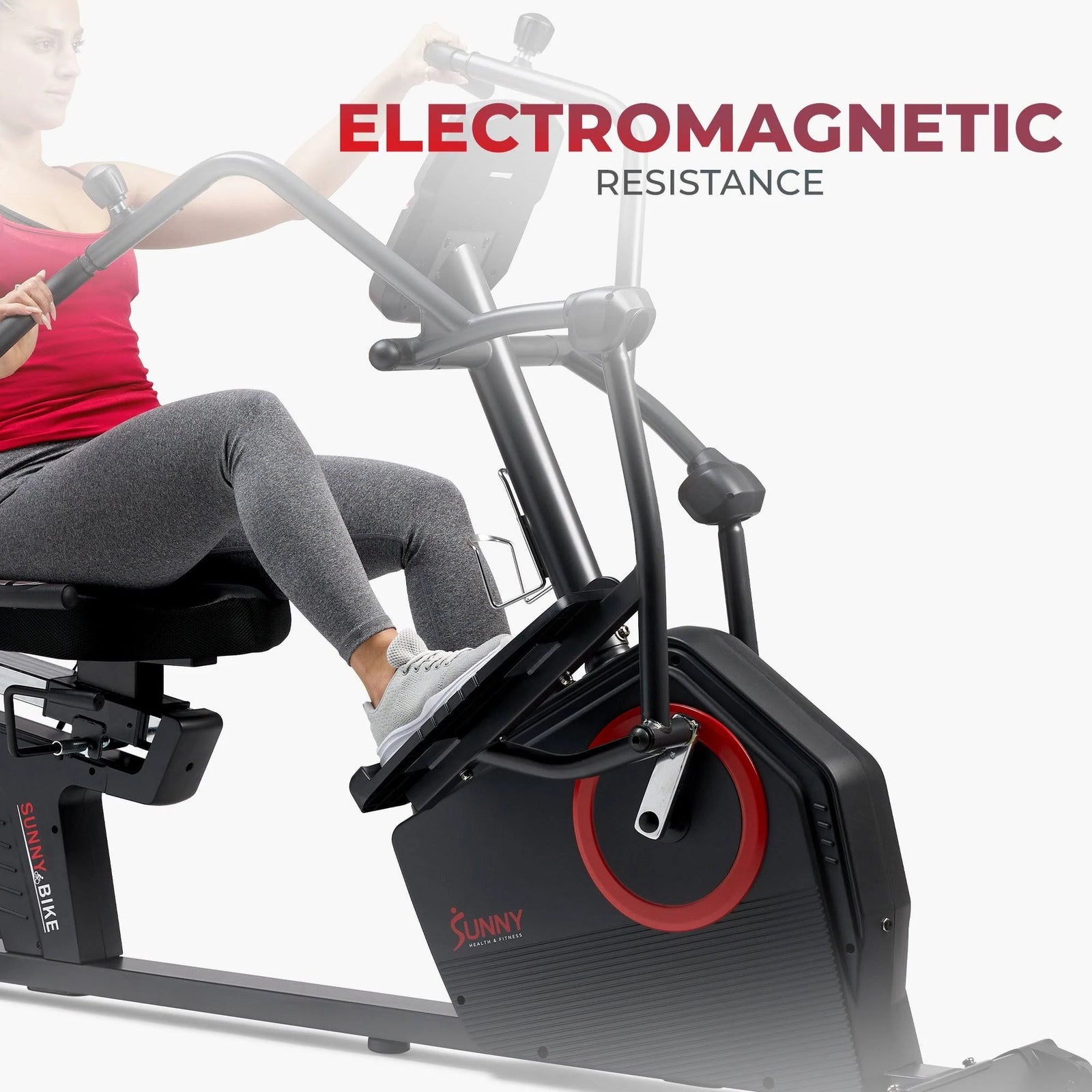 Sunny Health &amp; Fitness Smart Recumbent Cross Trainer Elliptical Exercise Bike – SF-RB4886 SMART